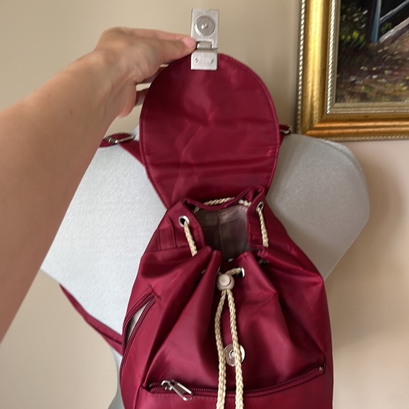 NWOT Burgundy Backpack - Picture 5 of 5
